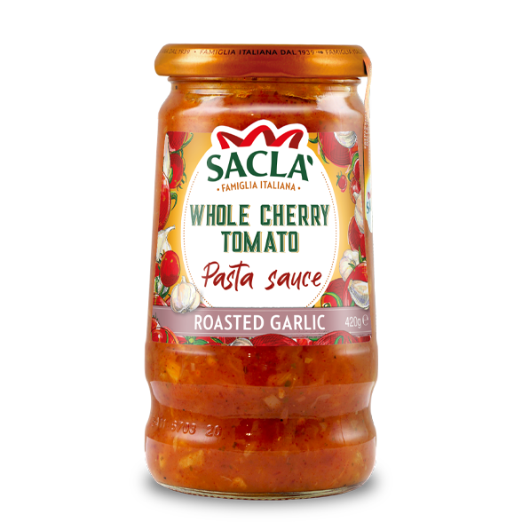 Cherry tomato and roasted garlic pasta sauce